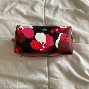 Kate Spade Bold Floral Cosmetic Bag - Black, Pink, Red, White